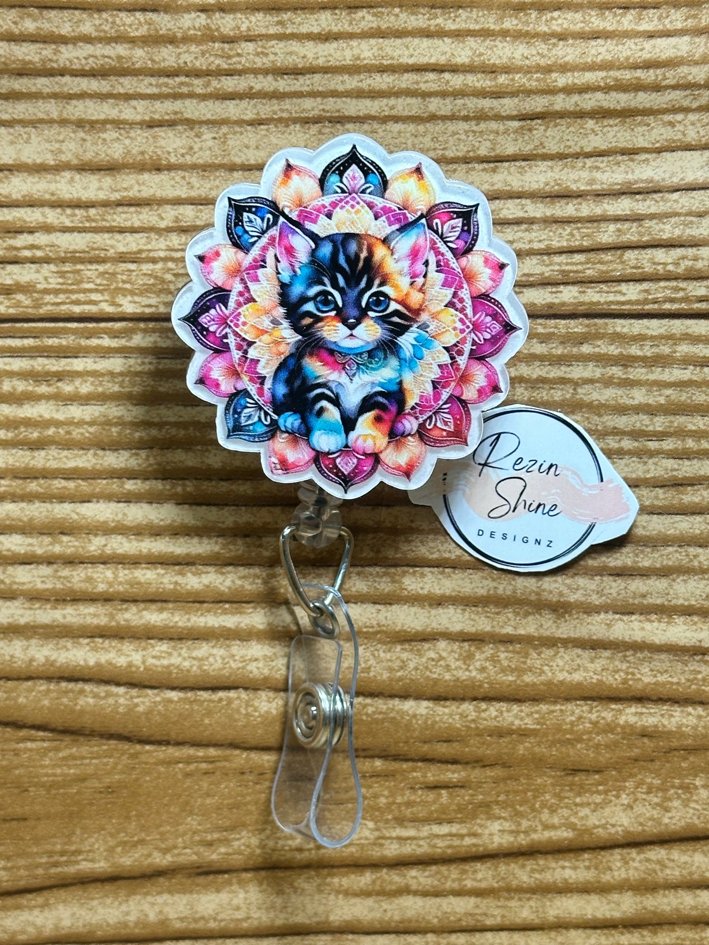 Cat Badge Reel