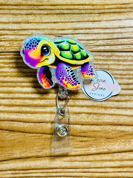 Sea Turtle Badge Reel