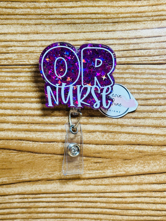 OR Nurse Badge Reel