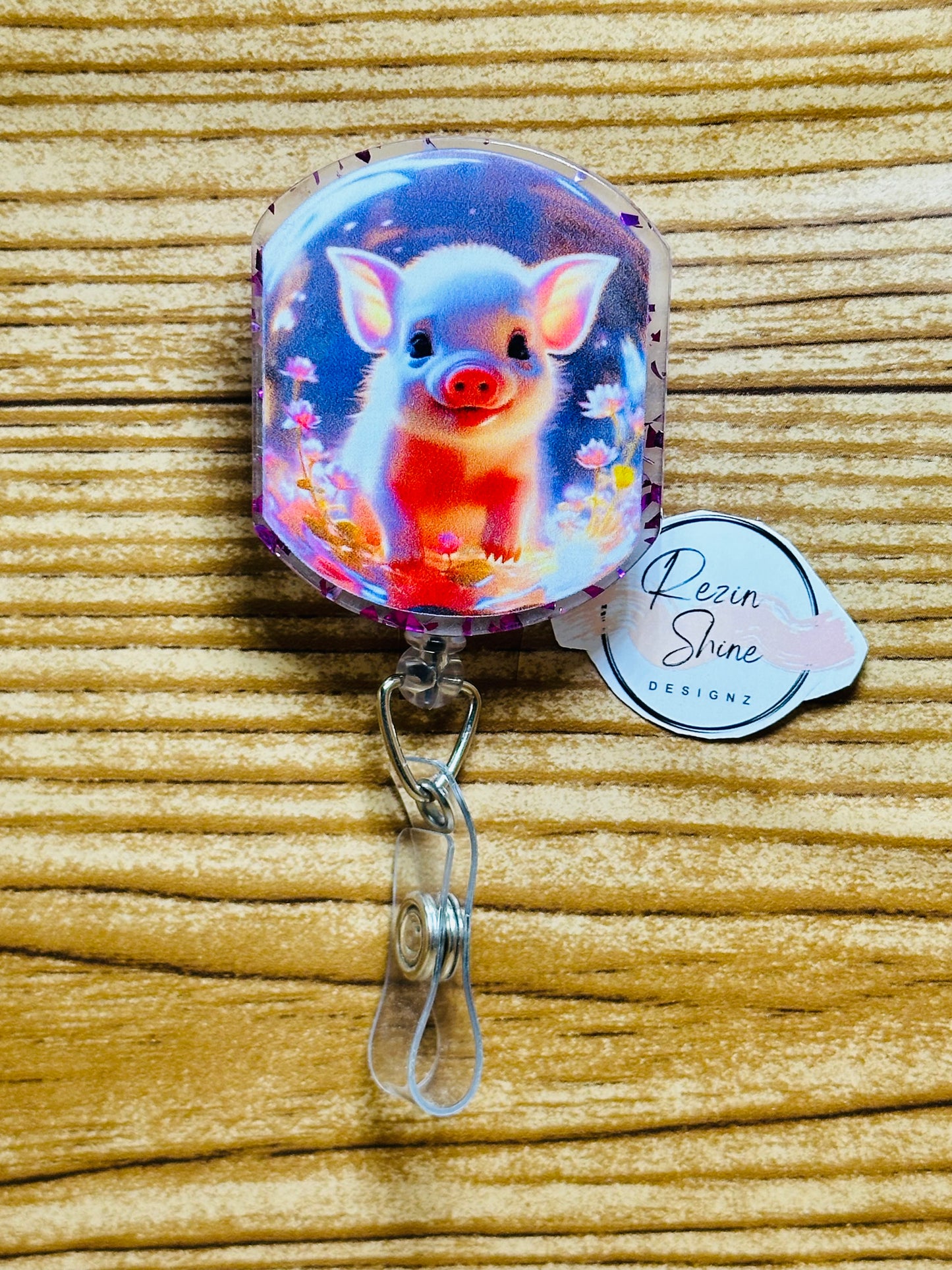 Pig Badge Reel
